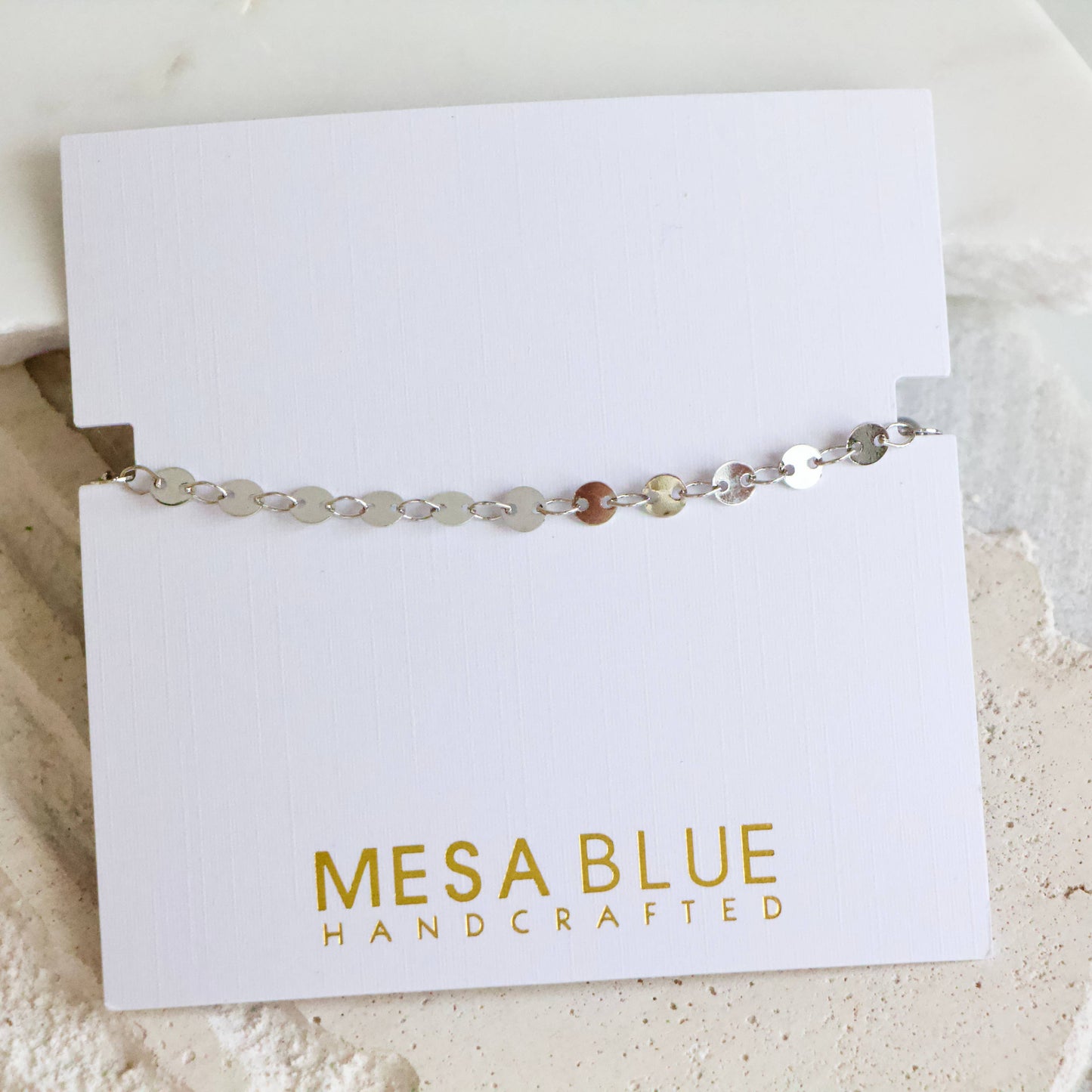 Coin Chain Bracelet - Silver