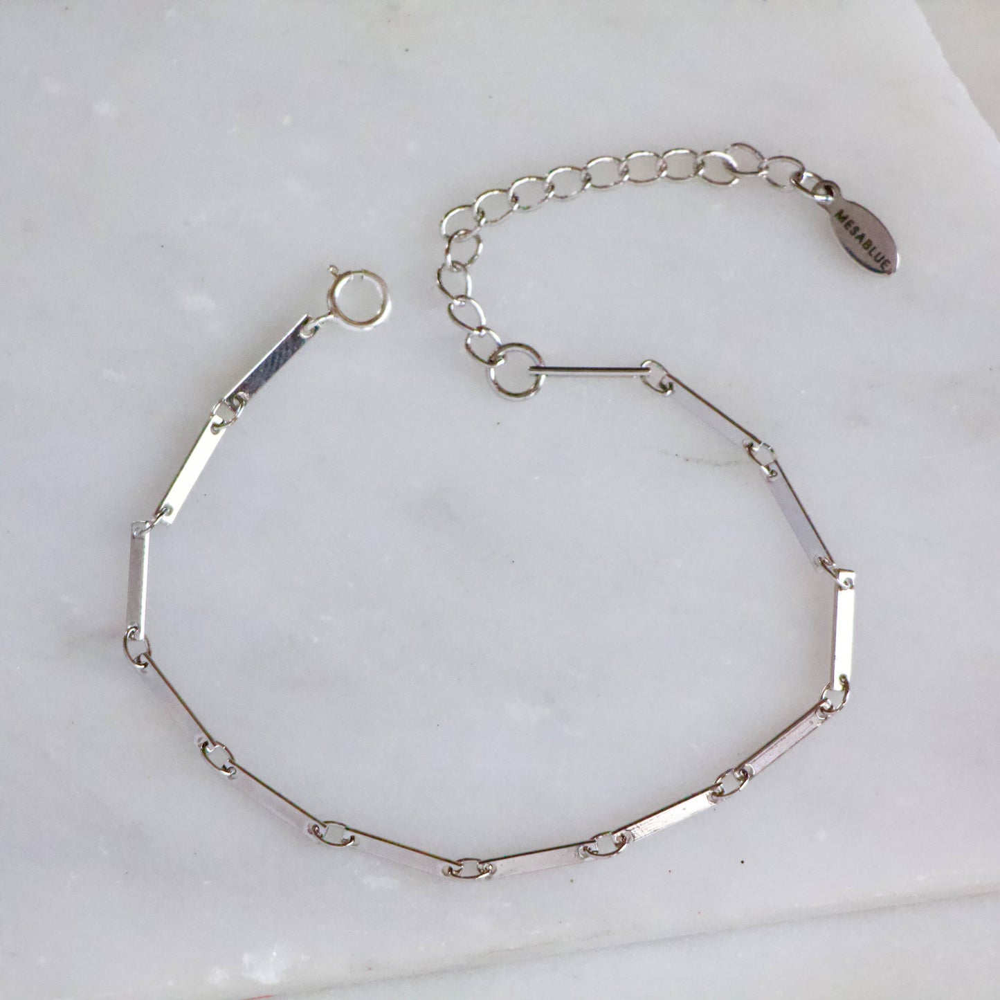 Bar Chain Bracelet - Silver