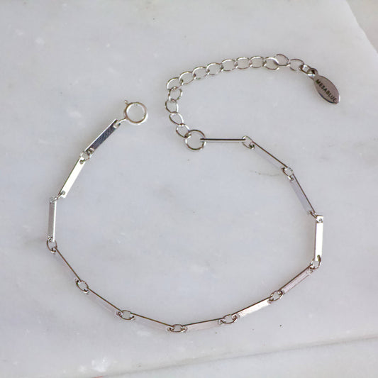 Bar Chain Bracelet - Silver
