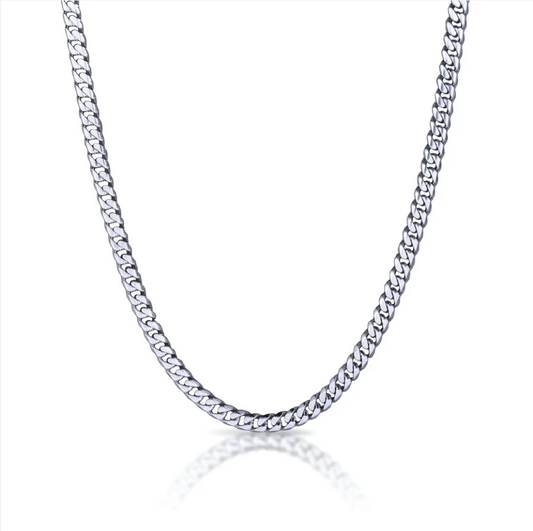 6mm Cuban Link Chain - Stainless Steel
