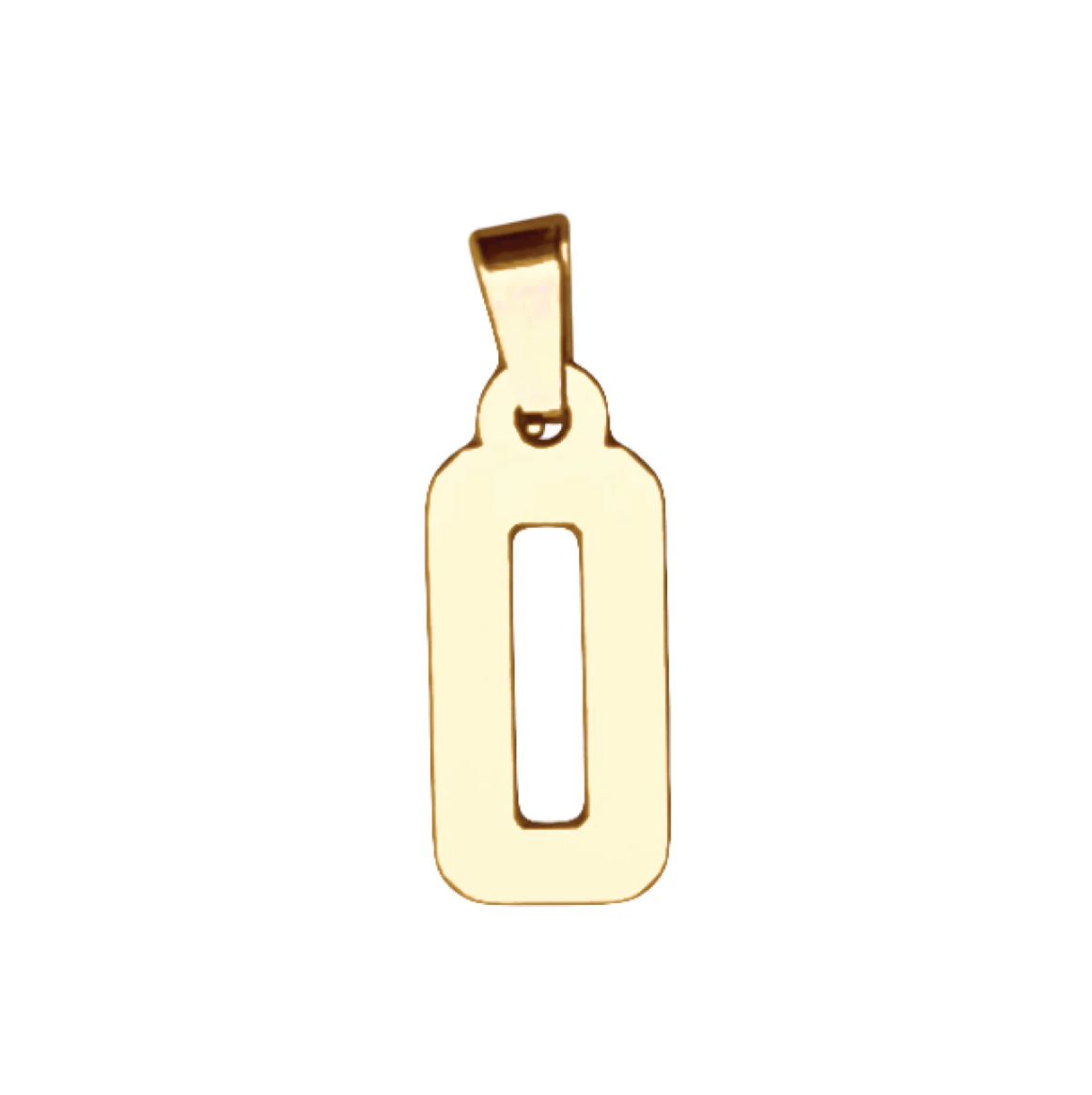 Customer Number Pendant Necklace - 14k Gold Plated Stainless Steel