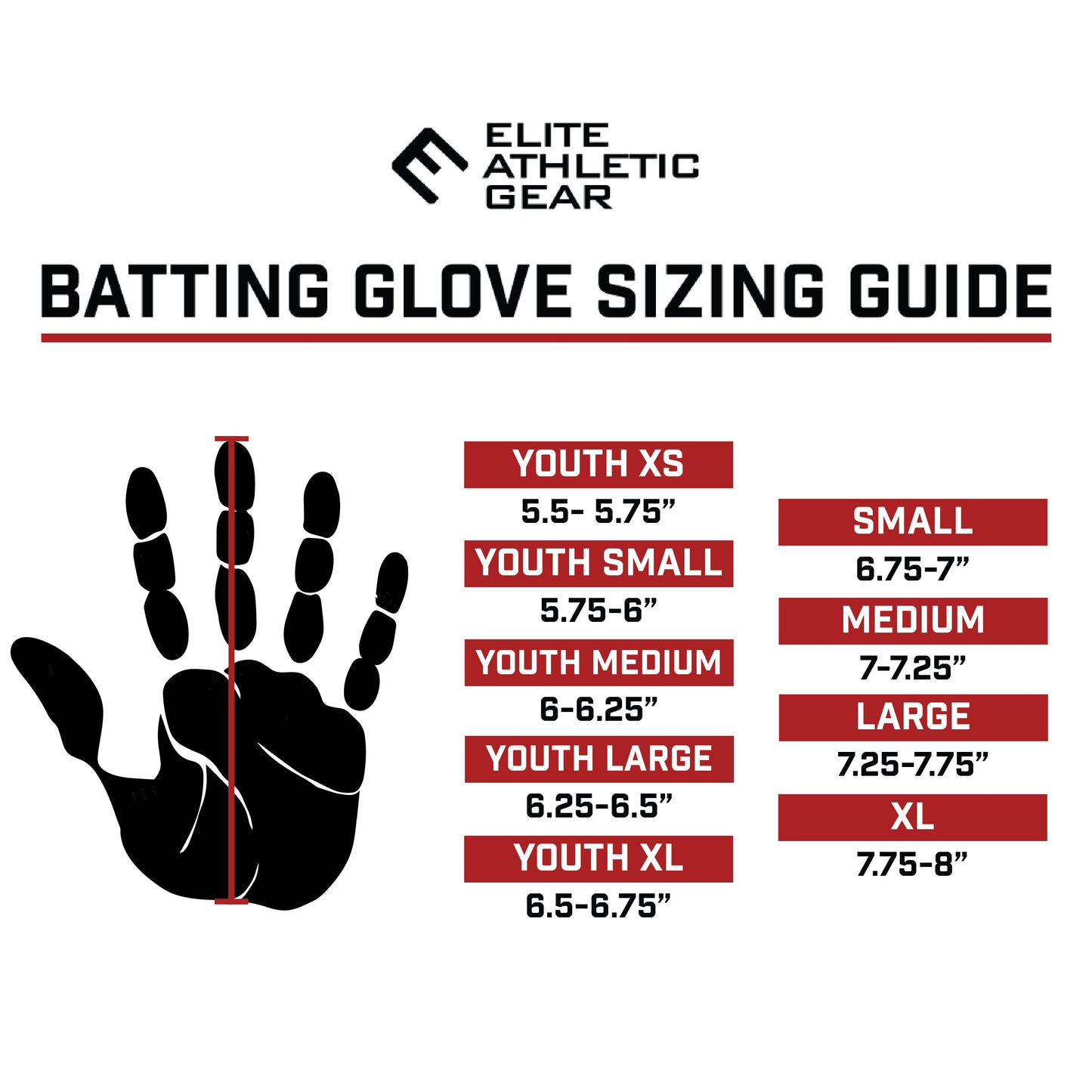 USA Flag Ice Cream Batting Gloves
